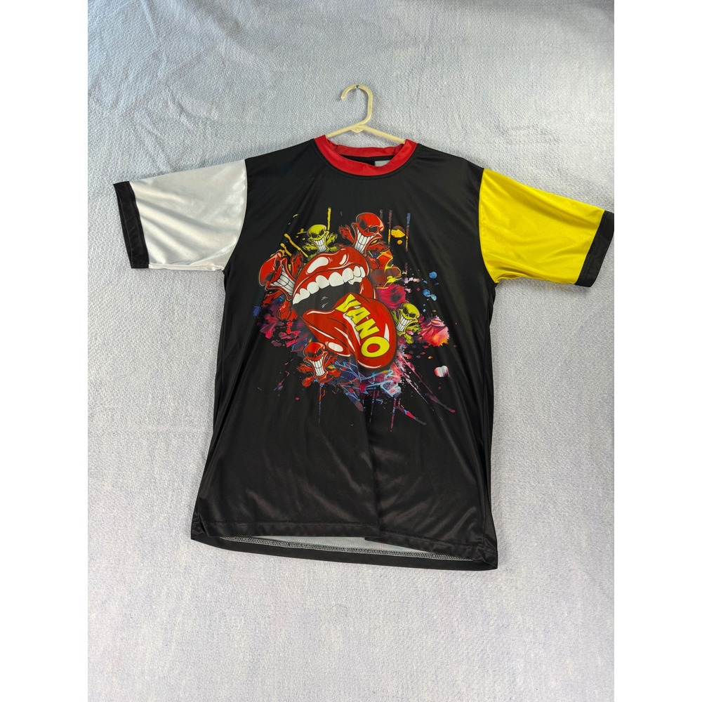 Vano Visions Are Never Overlooked Graphic T-Shirt Mens Large Black Colorblock